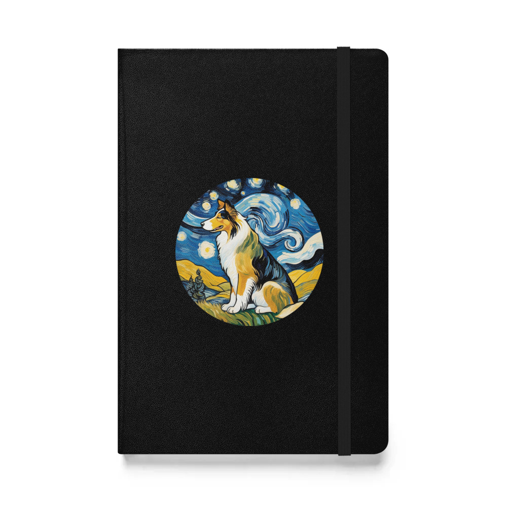 PugMug Custom Collie Hardcover Bound Notebook