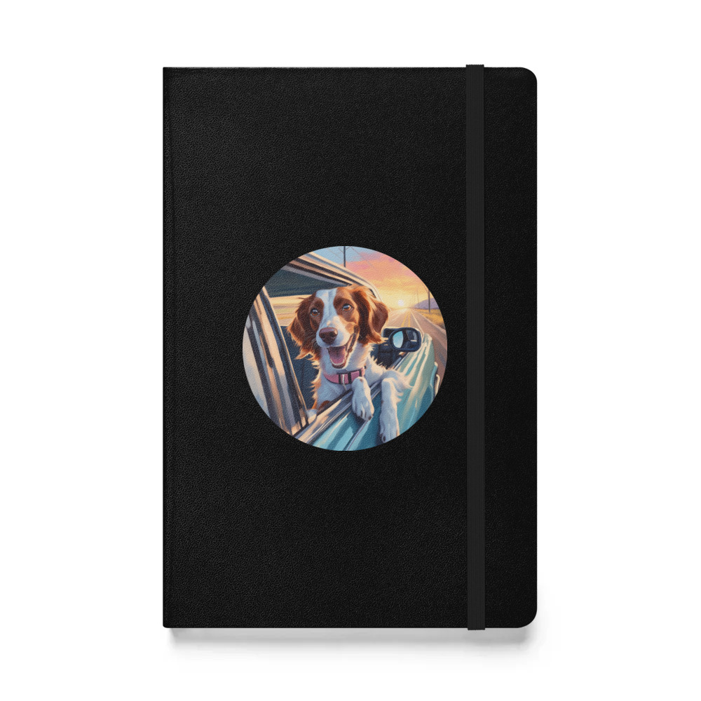 PugMug Custom Brittany Dog Hardcover Bound Notebook