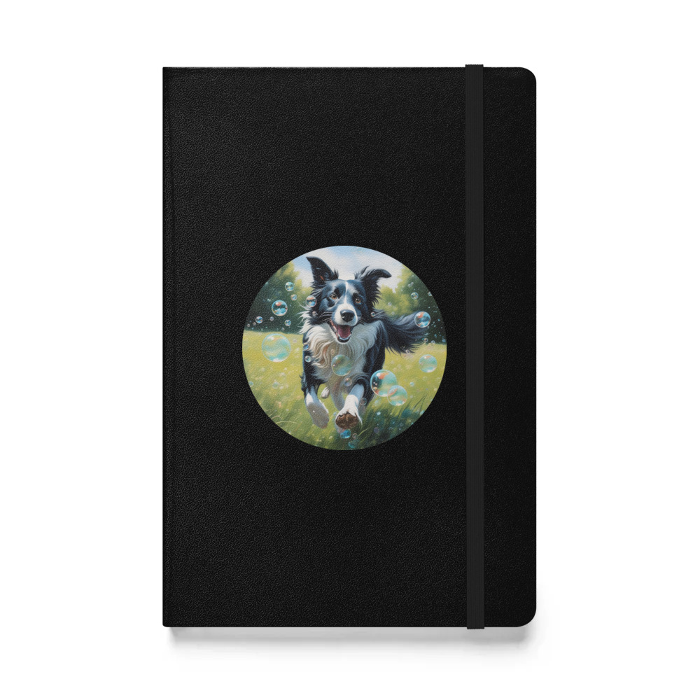 PugMug Custom Border Collie Hardcover Bound Notebook