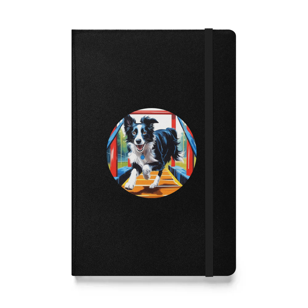 PugMug Custom Border Collie Hardcover Bound Notebook
