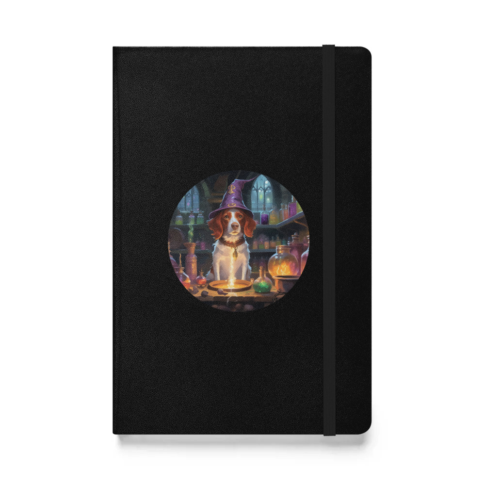 PugMug Custom Brittany Dog Hardcover Bound Notebook