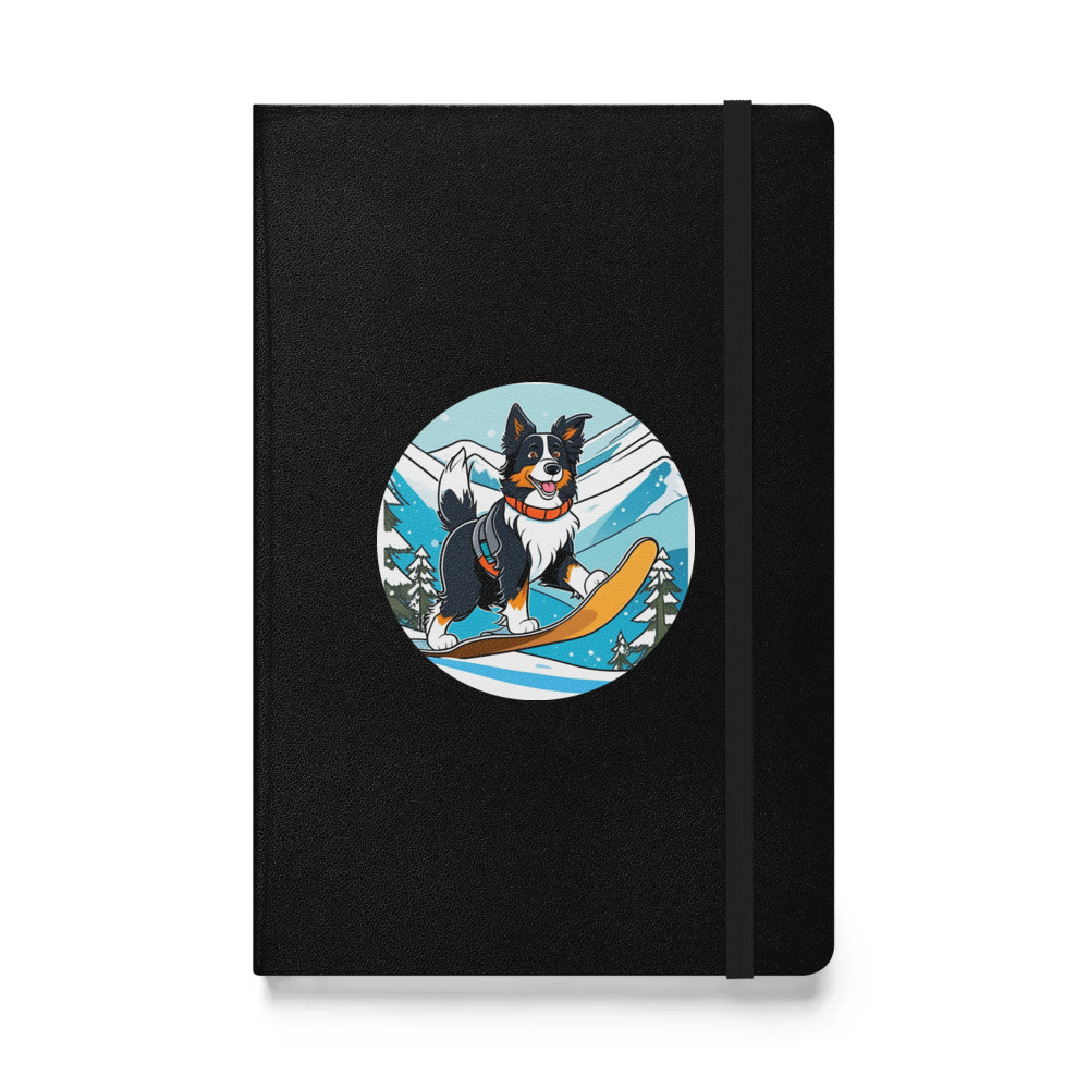 PugMug Custom Border Collie Hardcover Bound Notebook