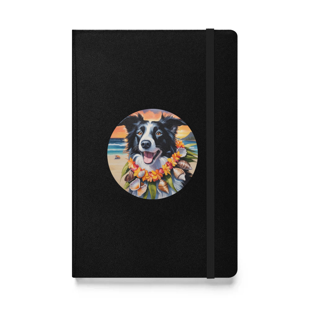 PugMug Custom Border Collie Hardcover Bound Notebook
