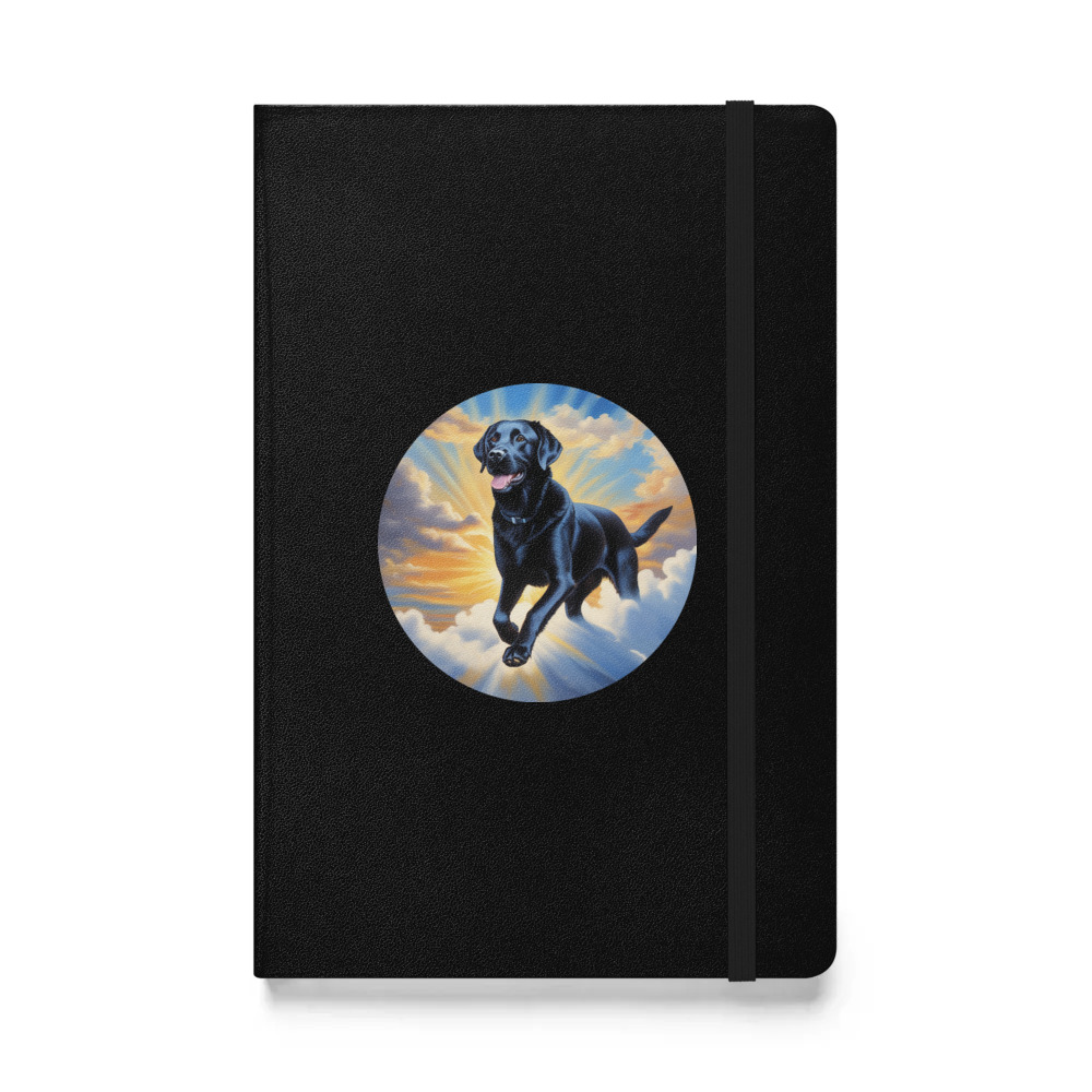 PugMug Custom Black Labrador Retriever Hardcover Bound Notebook