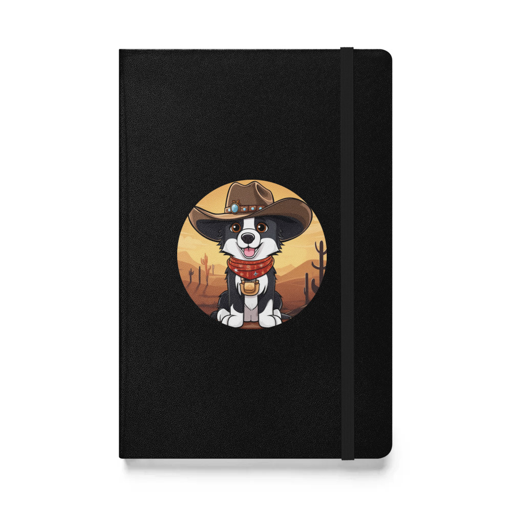PugMug Custom Border Collie Hardcover Bound Notebook