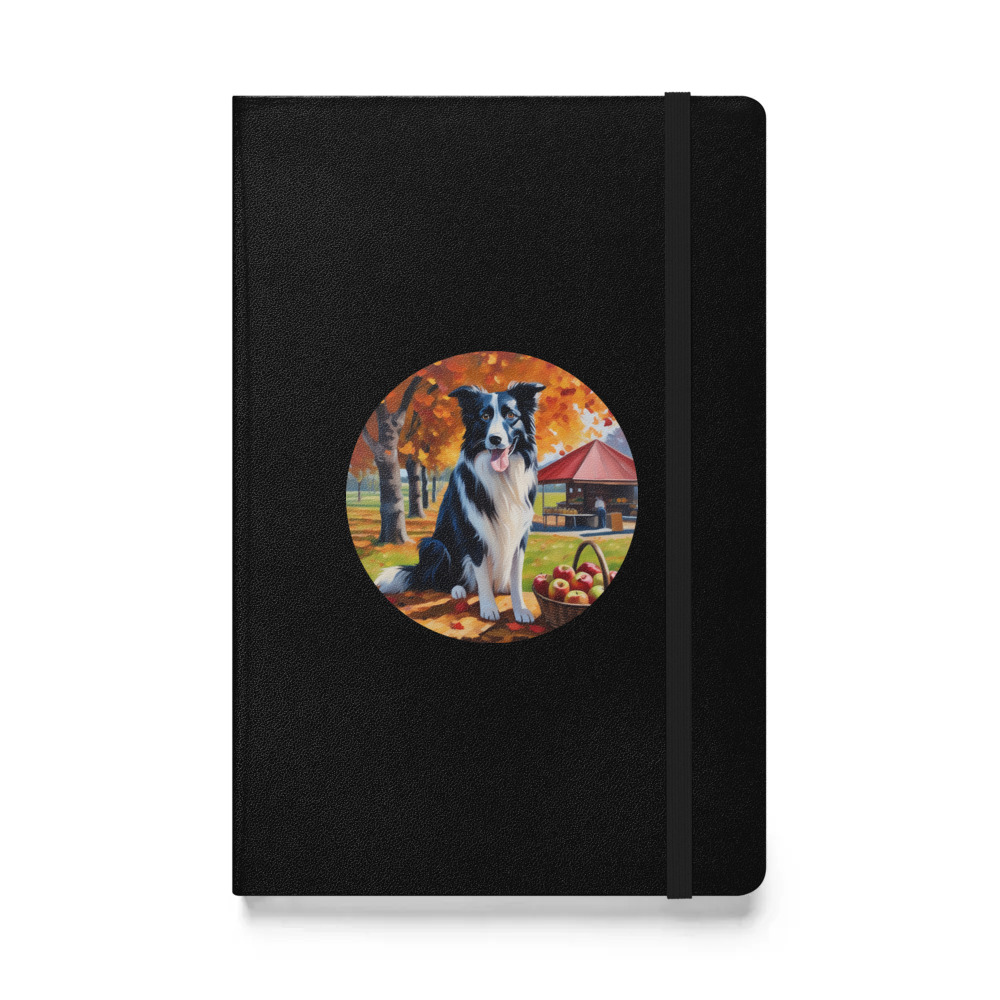 PugMug Custom Border Collie Hardcover Bound Notebook