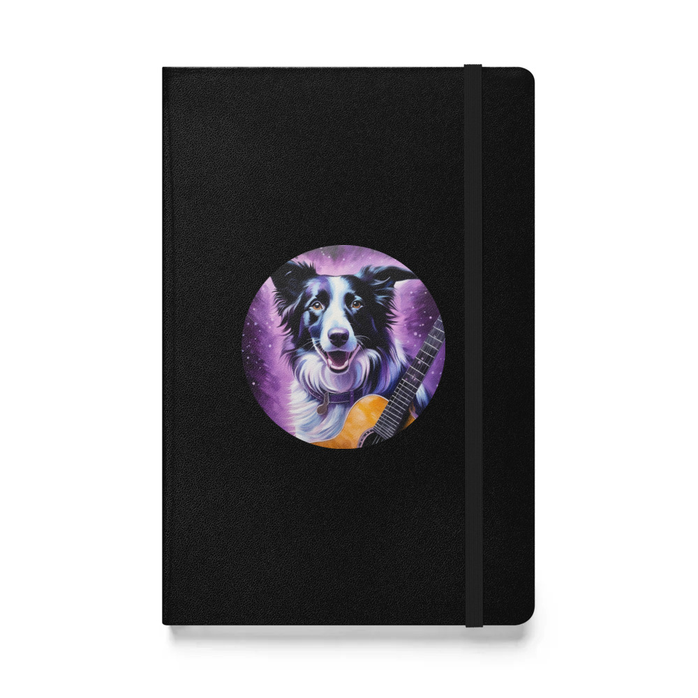PugMug Custom Border Collie Hardcover Bound Notebook