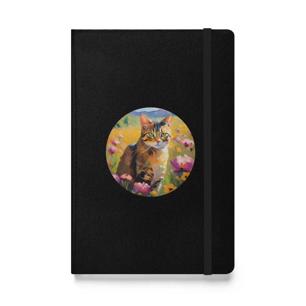 PugMug Custom Tabby Exotic Cat Hardcover Bound Notebook