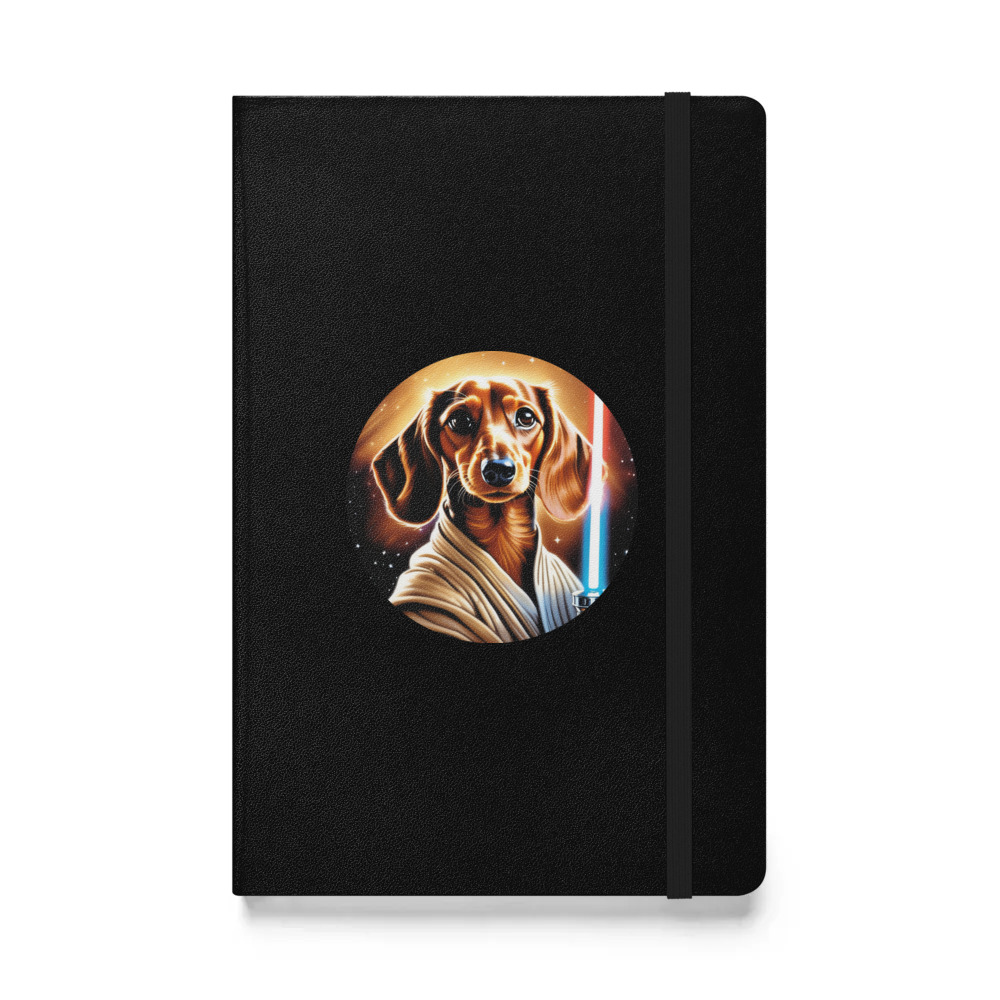 PugMug Custom Tan Dachshund Hardcover Bound Notebook