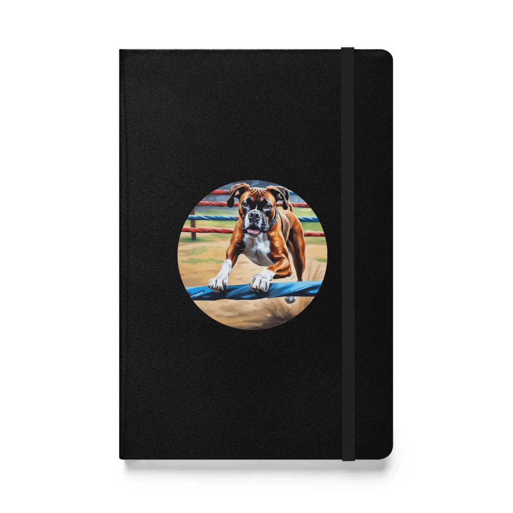 PugMug Custom Boxer Dog Hardcover Bound Notebook