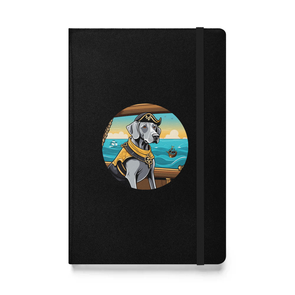 PugMug Custom Weimaraner Hardcover Bound Notebook