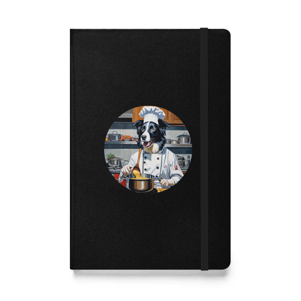 PugMug Custom Border Collie Hardcover Bound Notebook