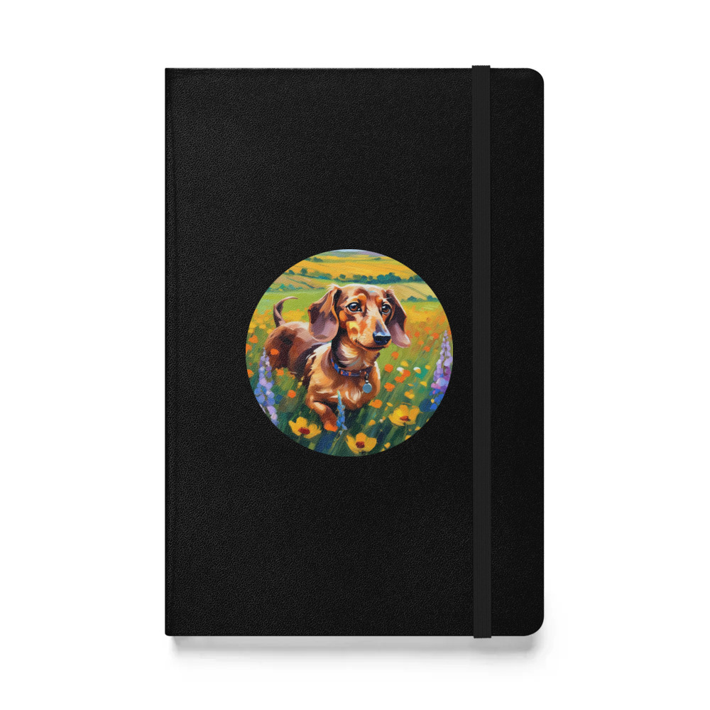 PugMug Custom Tan Dachshund Hardcover Bound Notebook