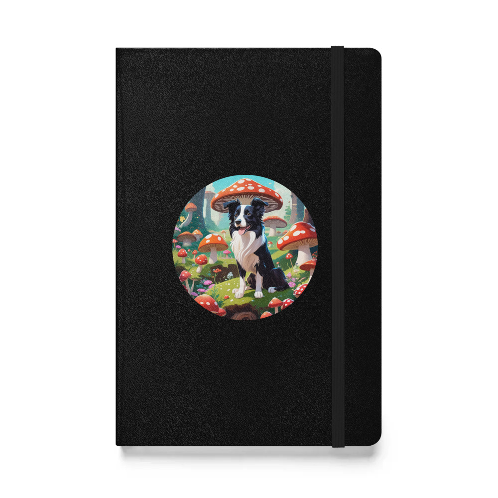 PugMug Custom Border Collie Hardcover Bound Notebook