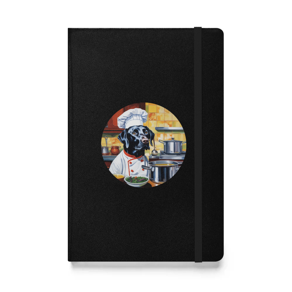 PugMug Custom Black Labrador Retriever Hardcover Bound Notebook