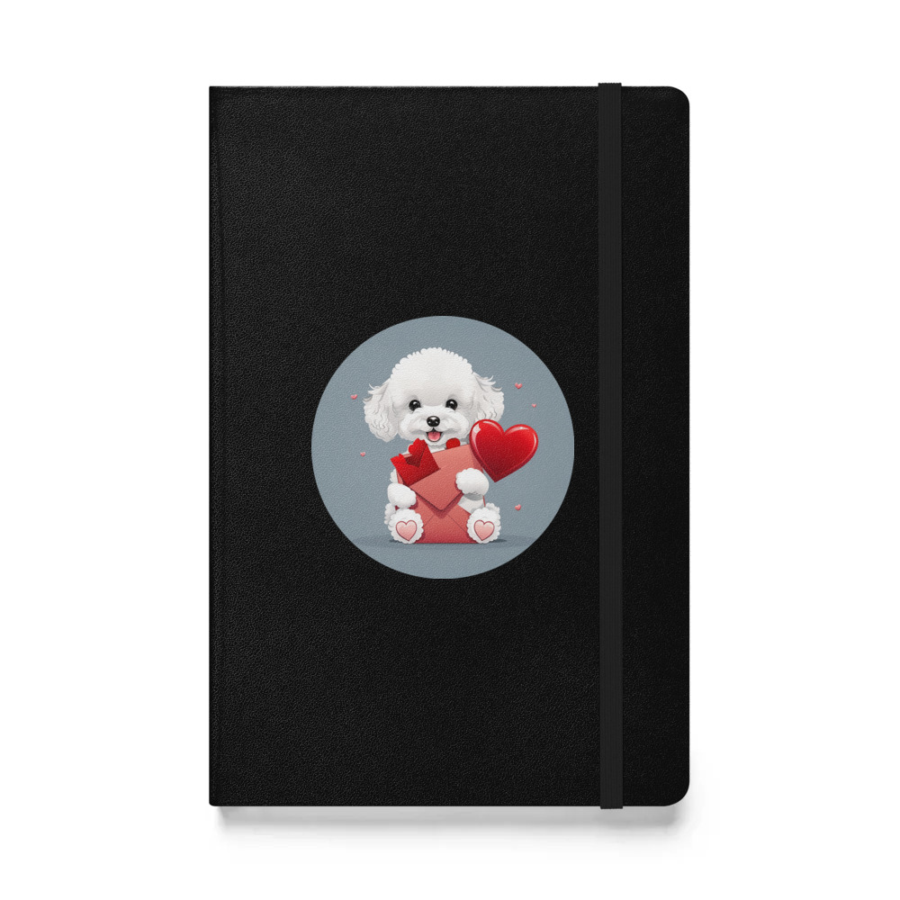 PugMug Custom Bichons Frise Hardcover Bound Notebook