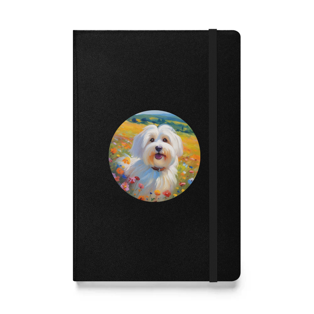 PugMug Custom White Havanese Dog Hardcover Bound Notebook