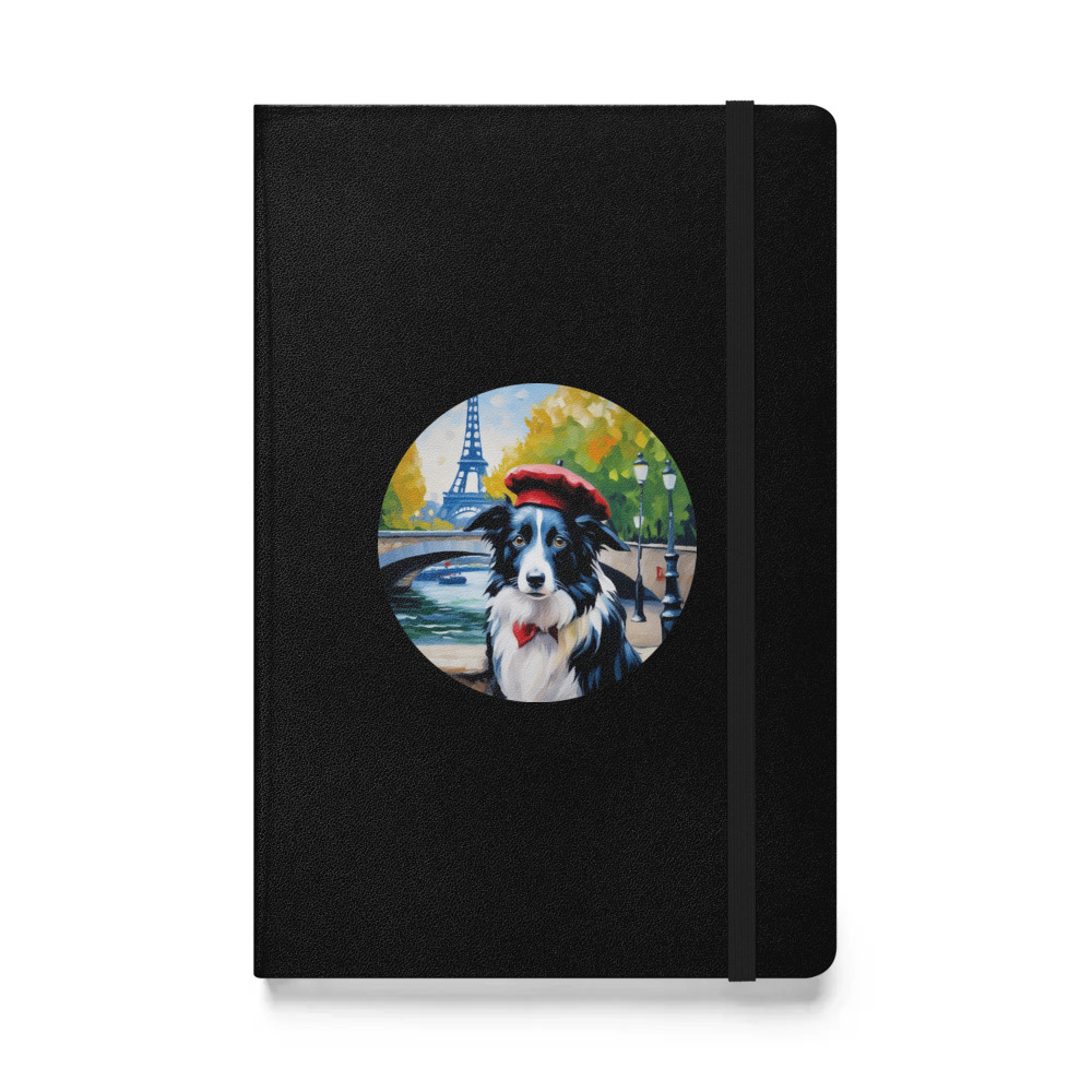 PugMug Custom Border Collie Hardcover Bound Notebook