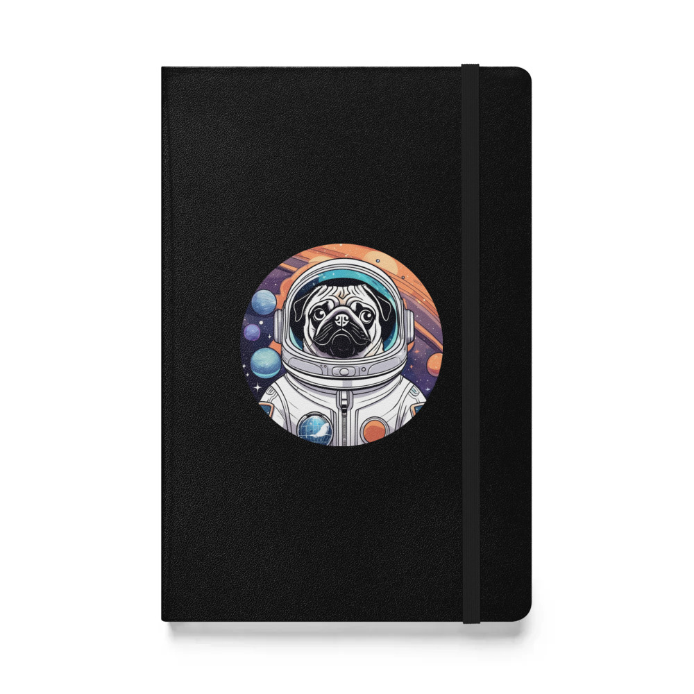 PugMug Custom Pug Hardcover Bound Notebook