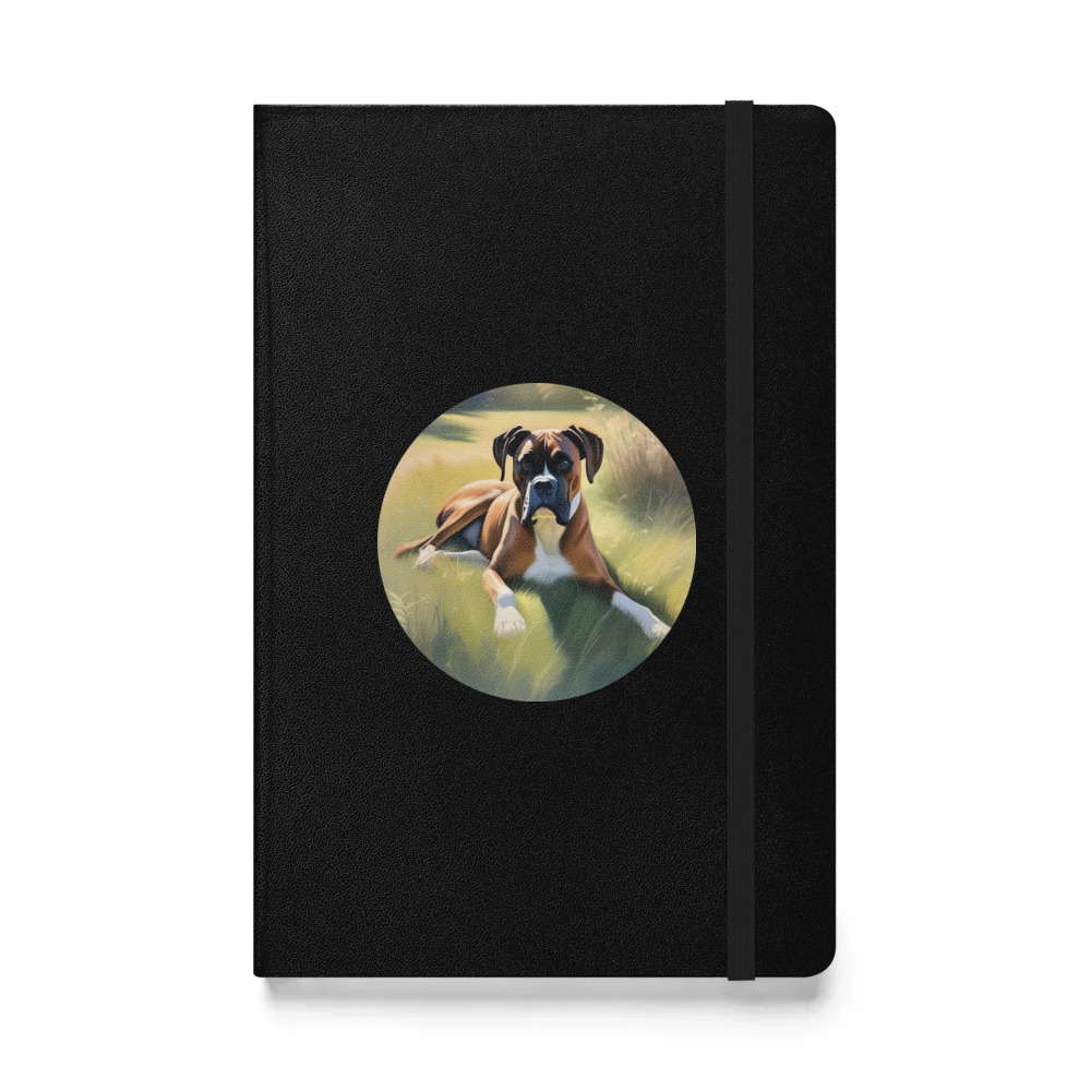 PugMug Custom Boxer Dog Hardcover Bound Notebook