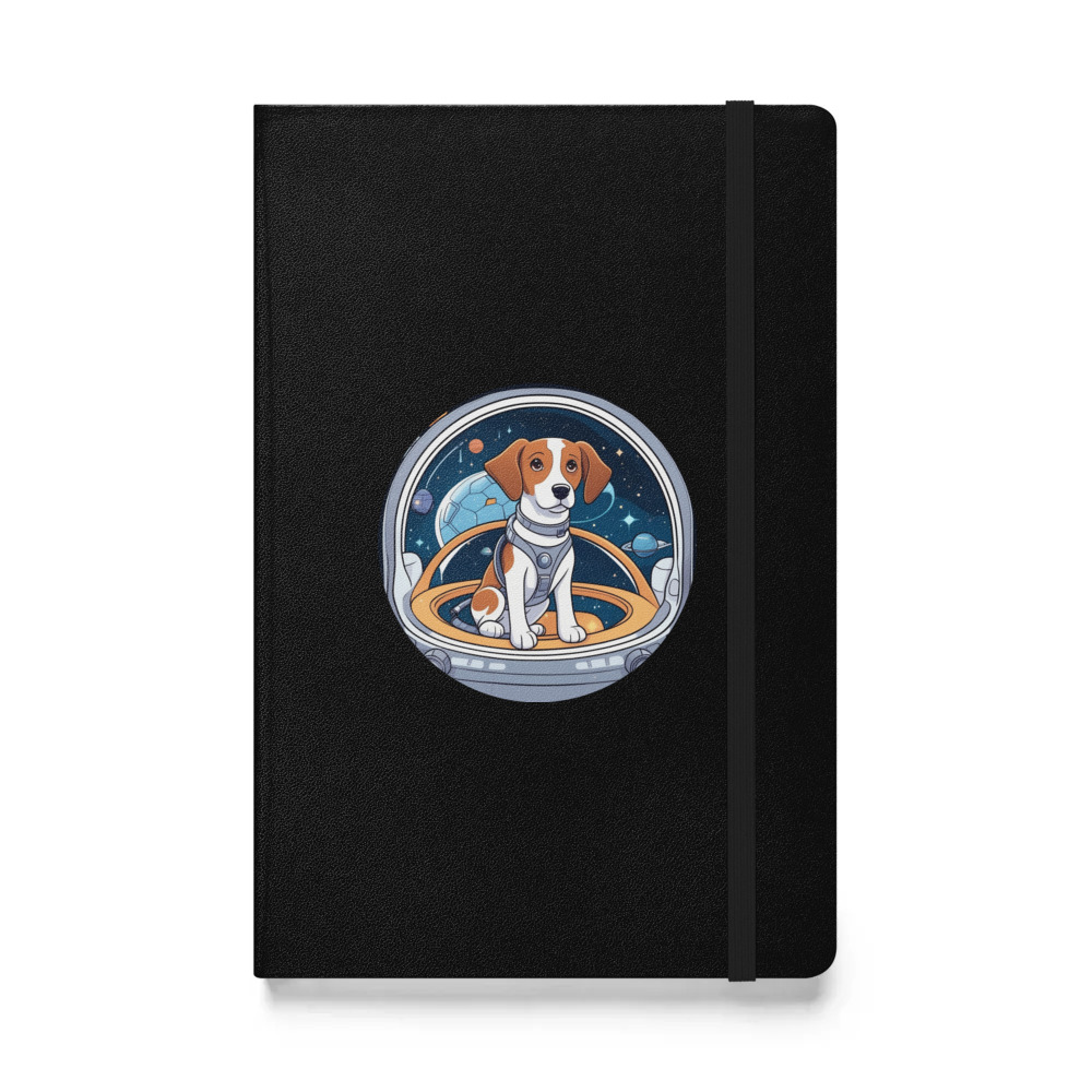 PugMug Custom Brittany Dog Hardcover Bound Notebook