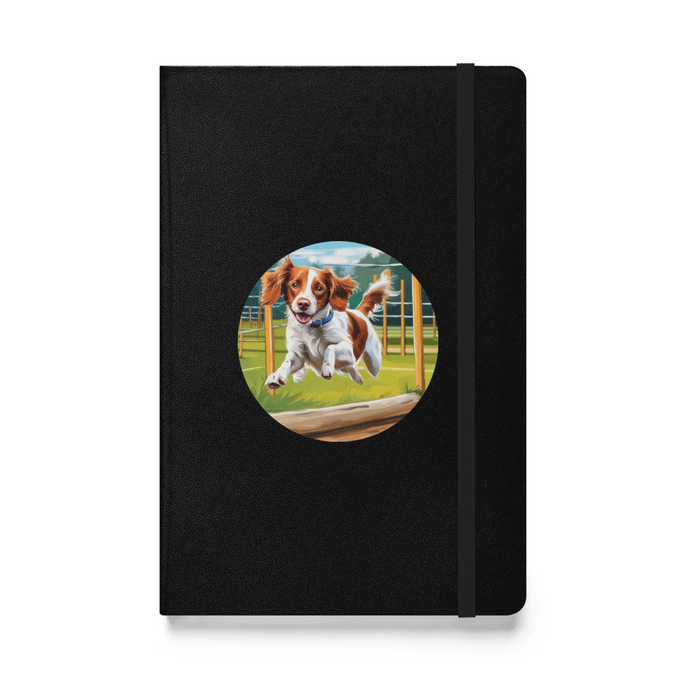 PugMug Custom Brittany Dog Hardcover Bound Notebook