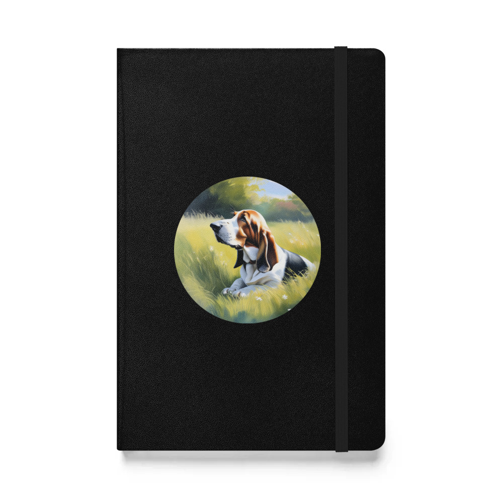 PugMug Custom Basset Hound Hardcover Bound Notebook