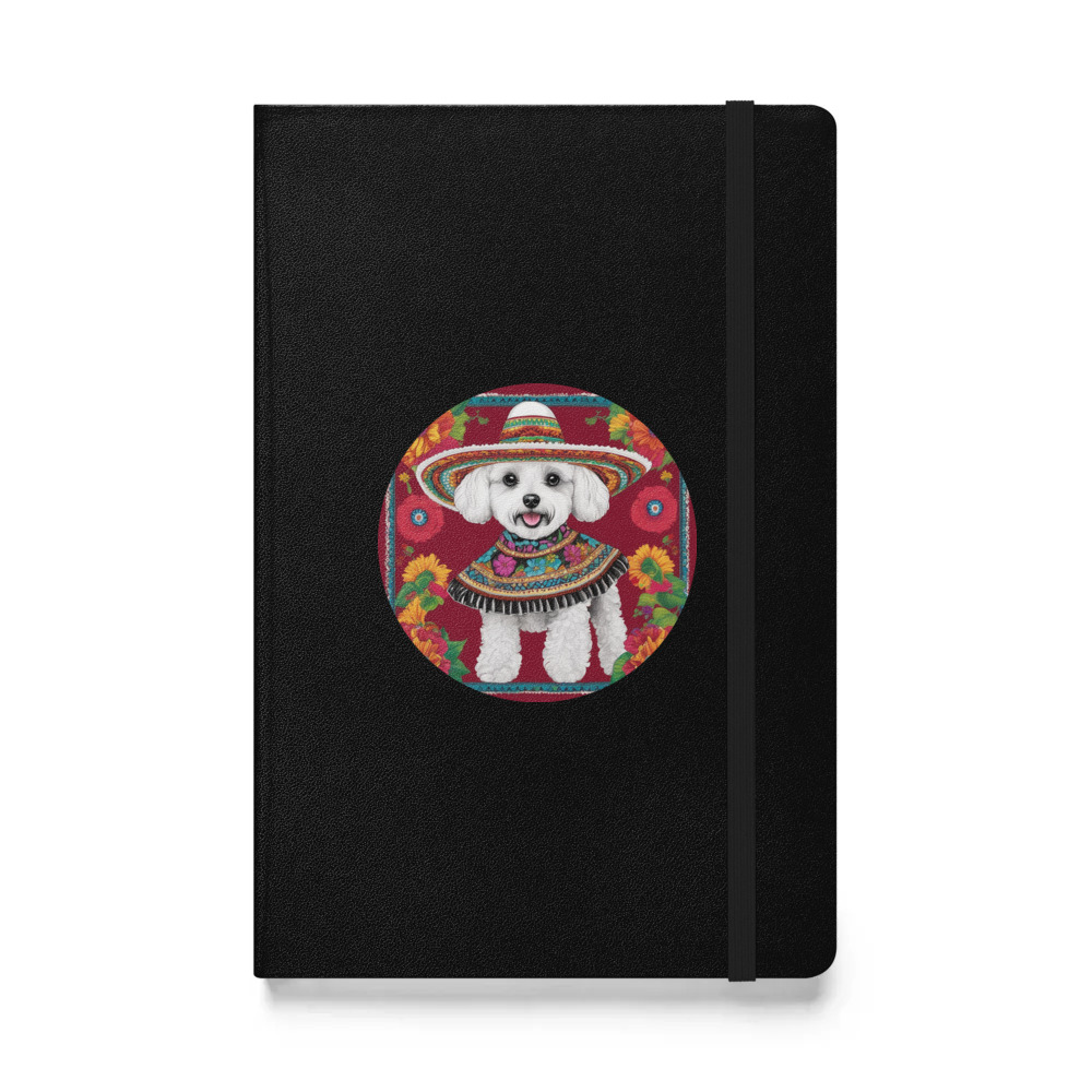 PugMug Custom Bichons Frise Hardcover Bound Notebook