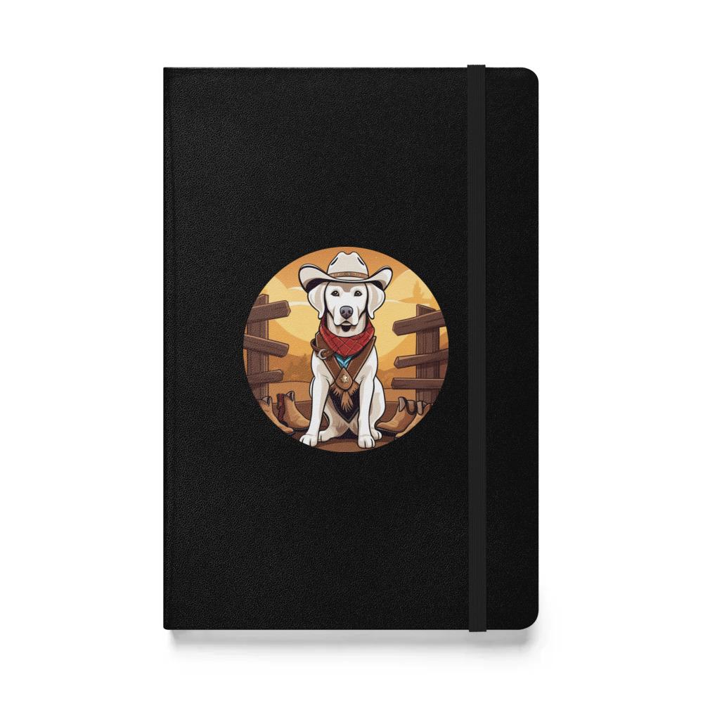 PugMug Custom White Labrador Retriever Hardcover Bound Notebook
