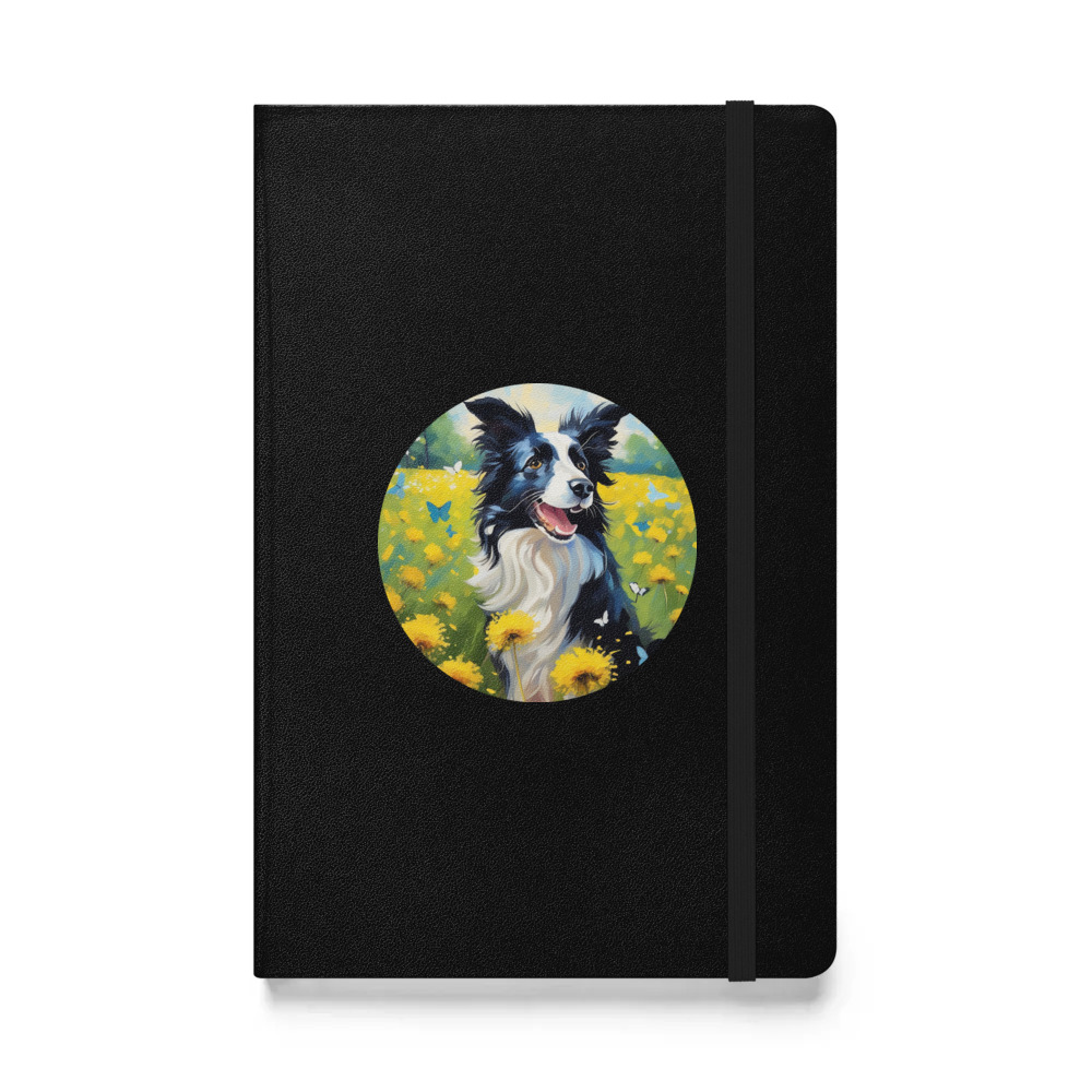 PugMug Custom Border Collie Hardcover Bound Notebook
