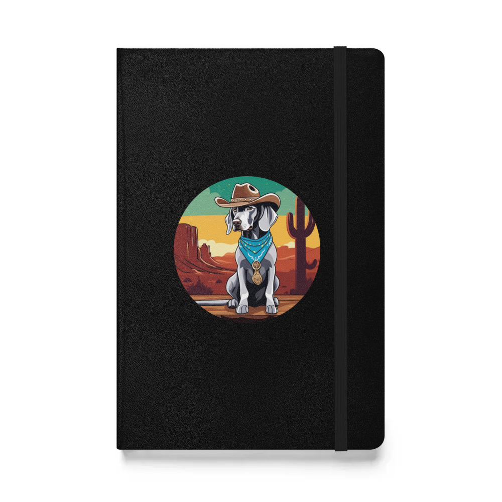 PugMug Custom Weimaraner Hardcover Bound Notebook