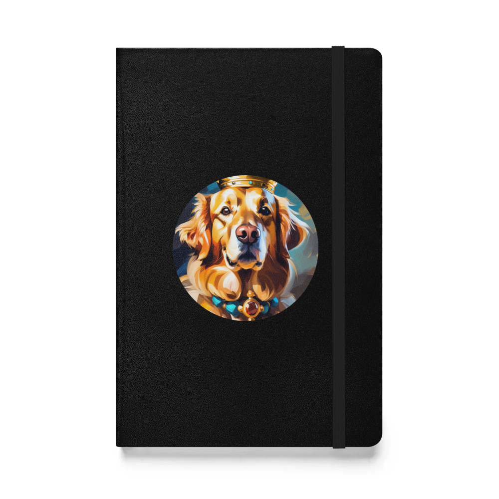 PugMug Custom Golden Retriever Hardcover Bound Notebook