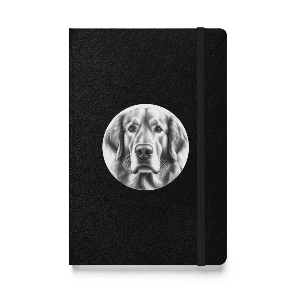 PugMug Custom Golden Retriever Hardcover Bound Notebook