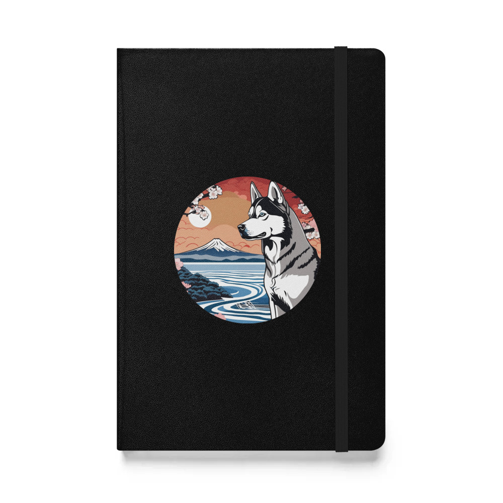 PugMug Custom Siberian Husky Hardcover Bound Notebook