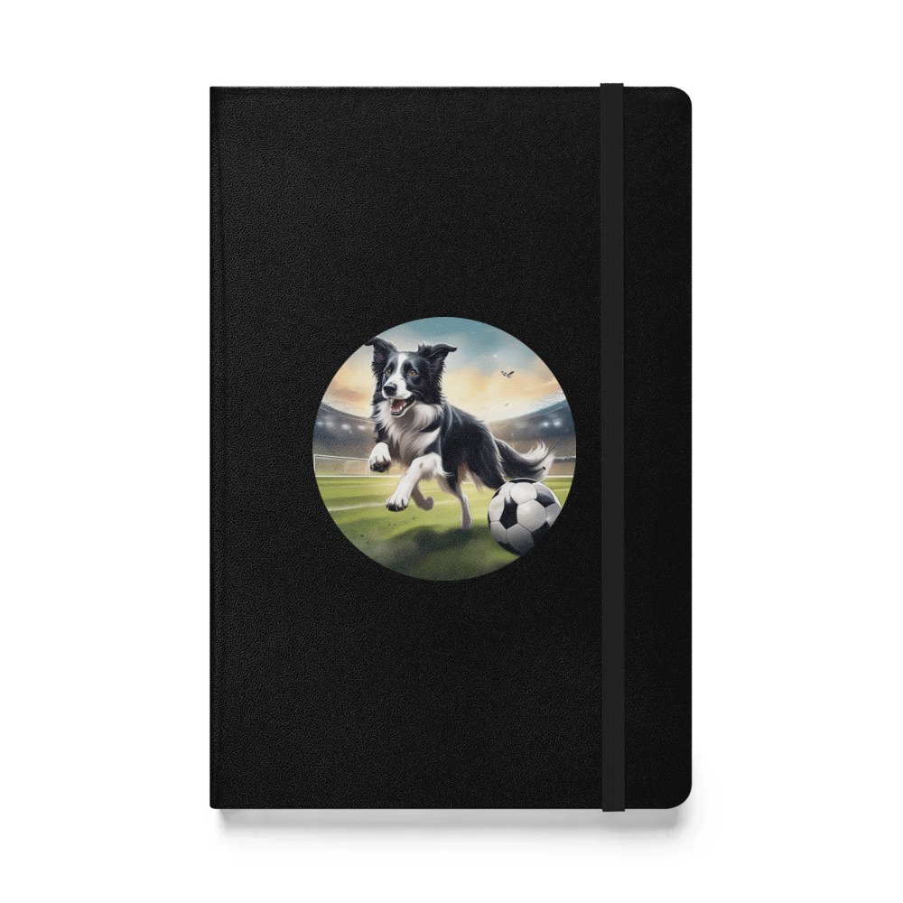 PugMug Custom Border Collie Hardcover Bound Notebook
