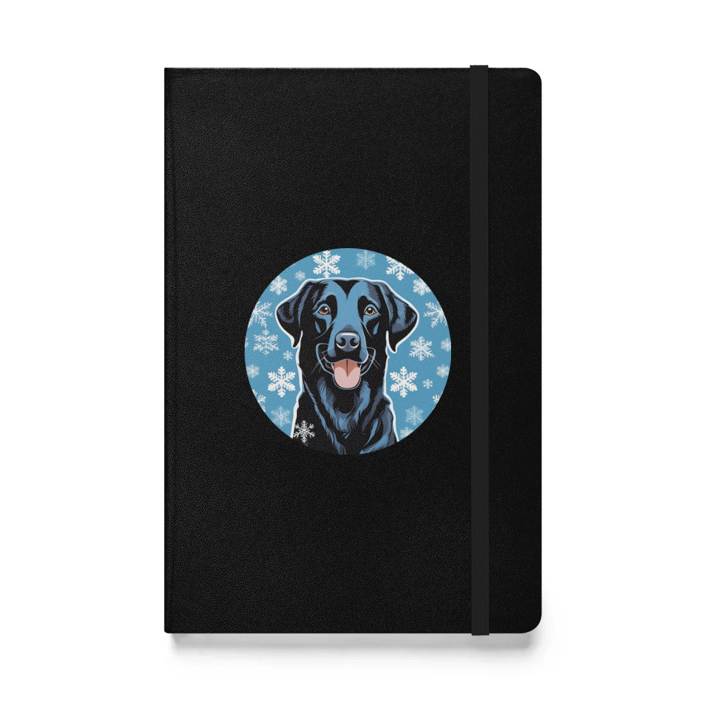 PugMug Custom Black Labrador Retriever Hardcover Bound Notebook