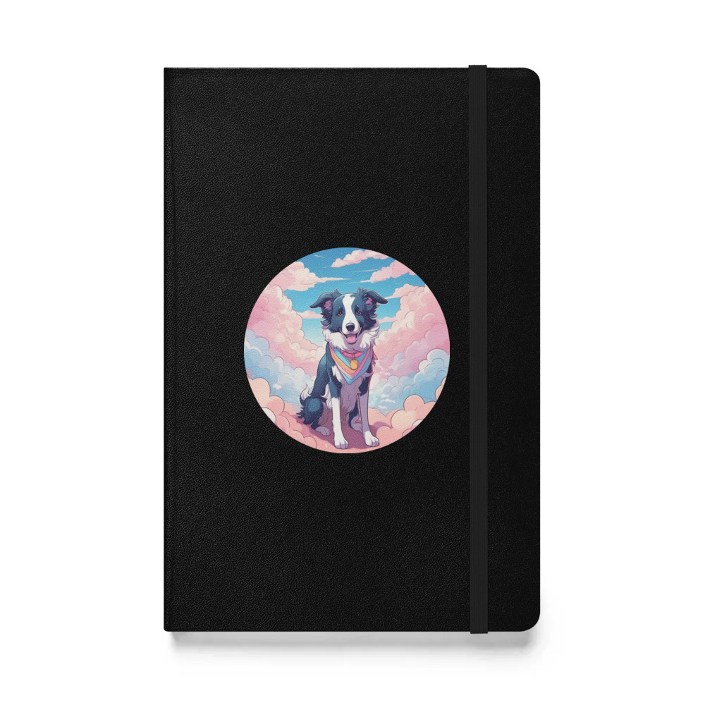 PugMug Custom Border Collie Hardcover Bound Notebook