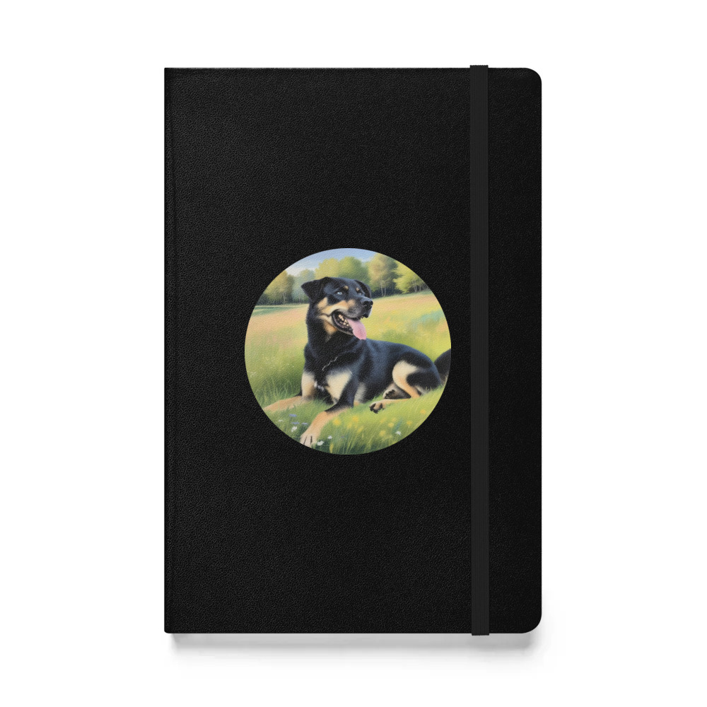 PugMug Custom Blue Hardcover Bound Notebook