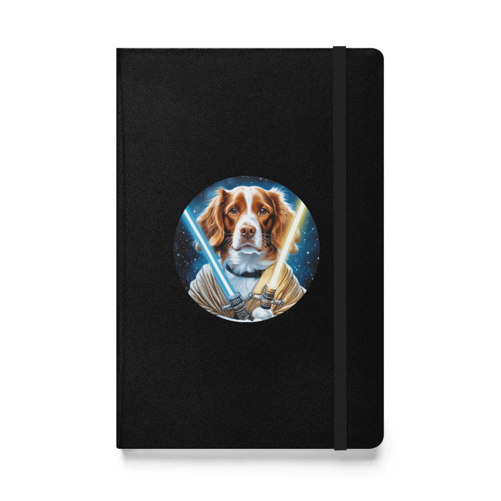 PugMug Custom Brittany Dog Hardcover Bound Notebook