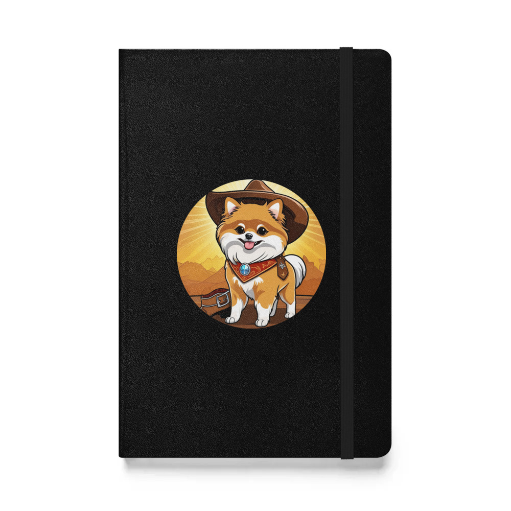 PugMug Custom Tan Pomeranian Hardcover Bound Notebook
