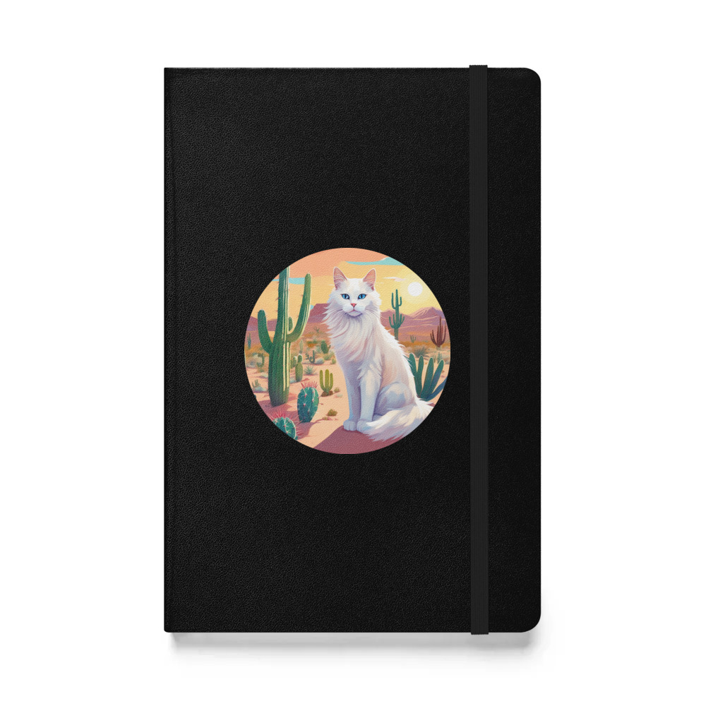 PugMug Custom White Ragdoll Cat Hardcover Bound Notebook