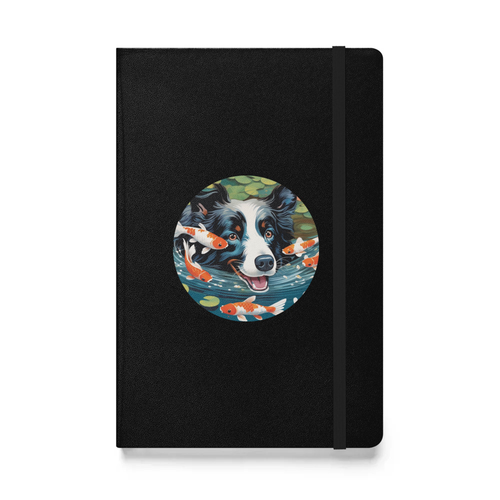 PugMug Custom Border Collie Hardcover Bound Notebook