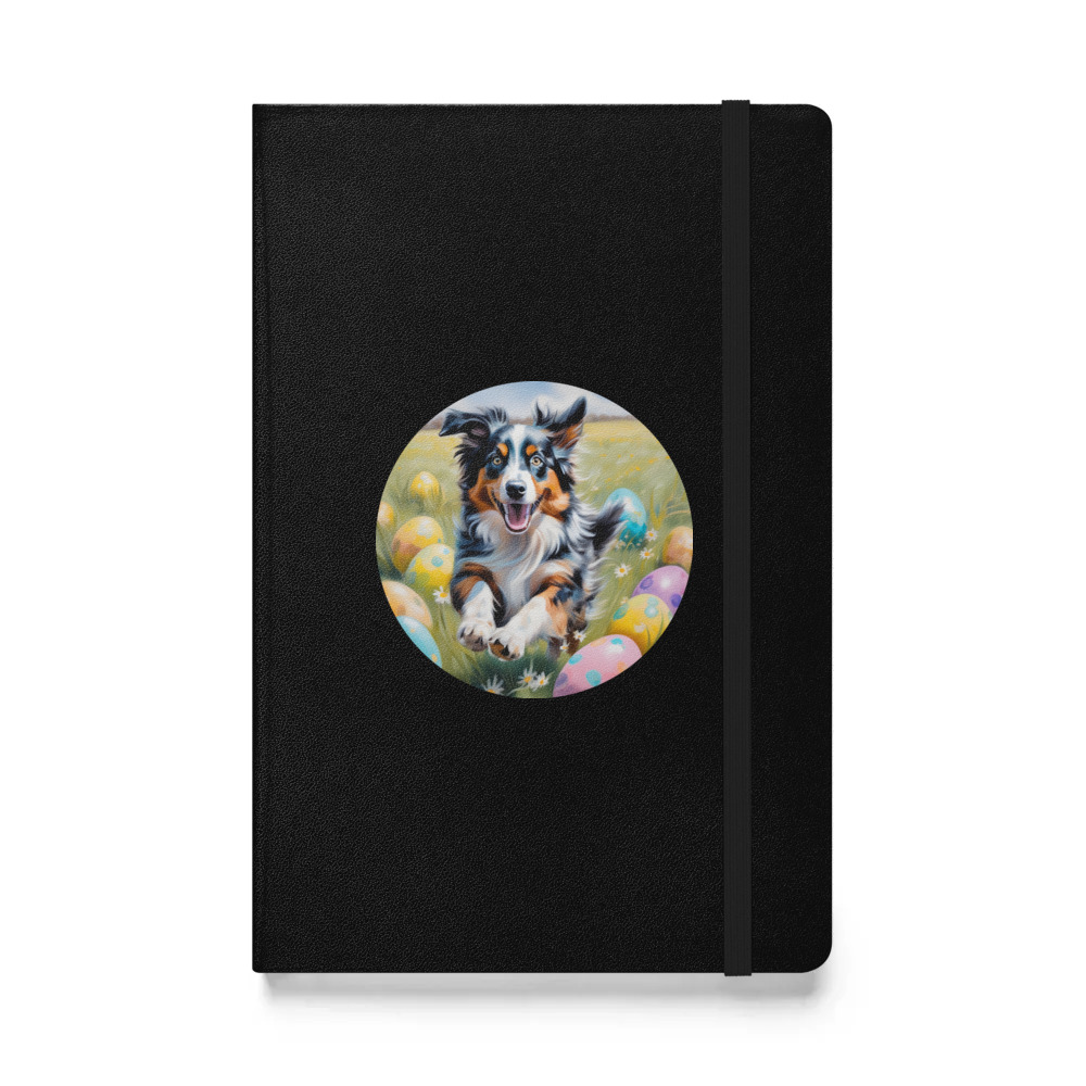 PugMug Custom Australian Shepherd Dog Hardcover Bound Notebook