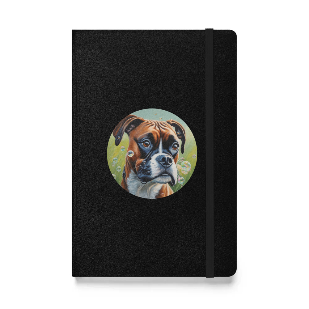 PugMug Custom Boxer Dog Hardcover Bound Notebook
