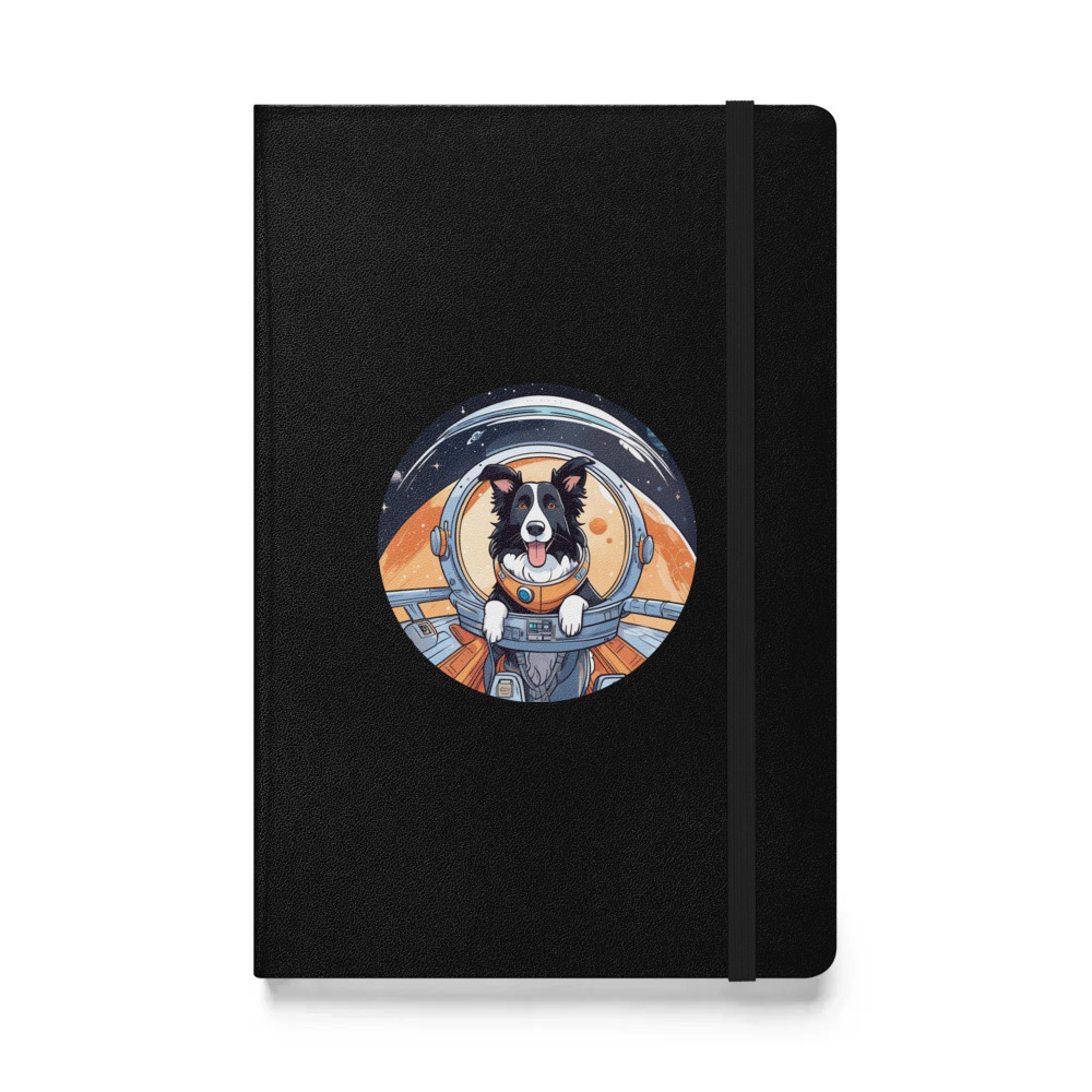 PugMug Custom Border Collie Hardcover Bound Notebook