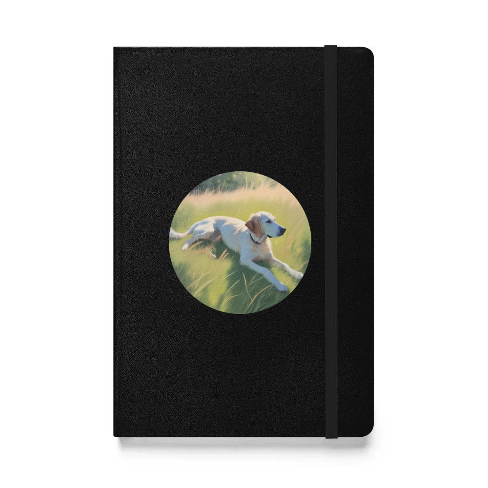 PugMug Custom Pointer Dog Hardcover Bound Notebook