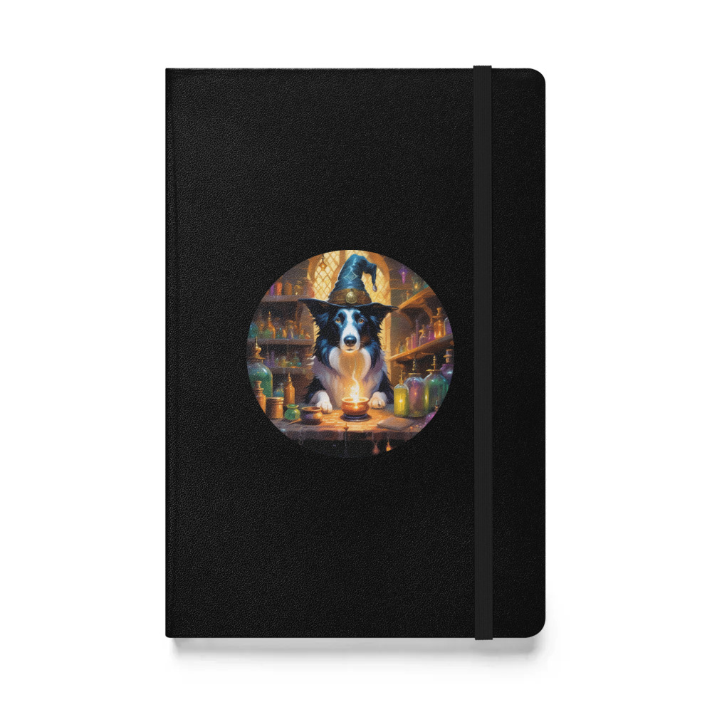 PugMug Custom Border Collie Hardcover Bound Notebook