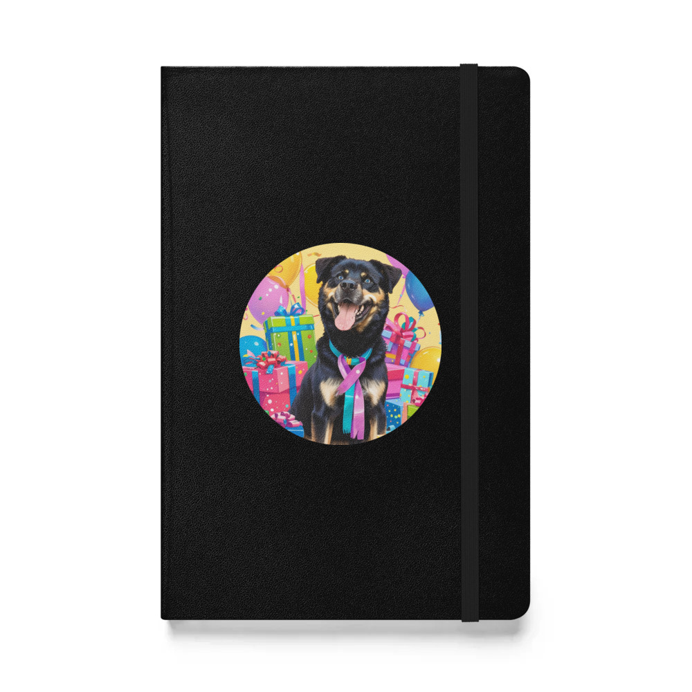PugMug Custom Blue Hardcover Bound Notebook