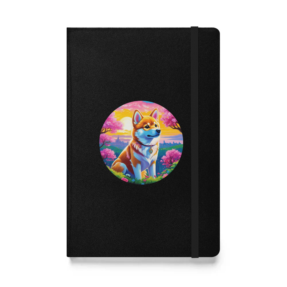 PugMug Custom Shiba Inu Hardcover Bound Notebook