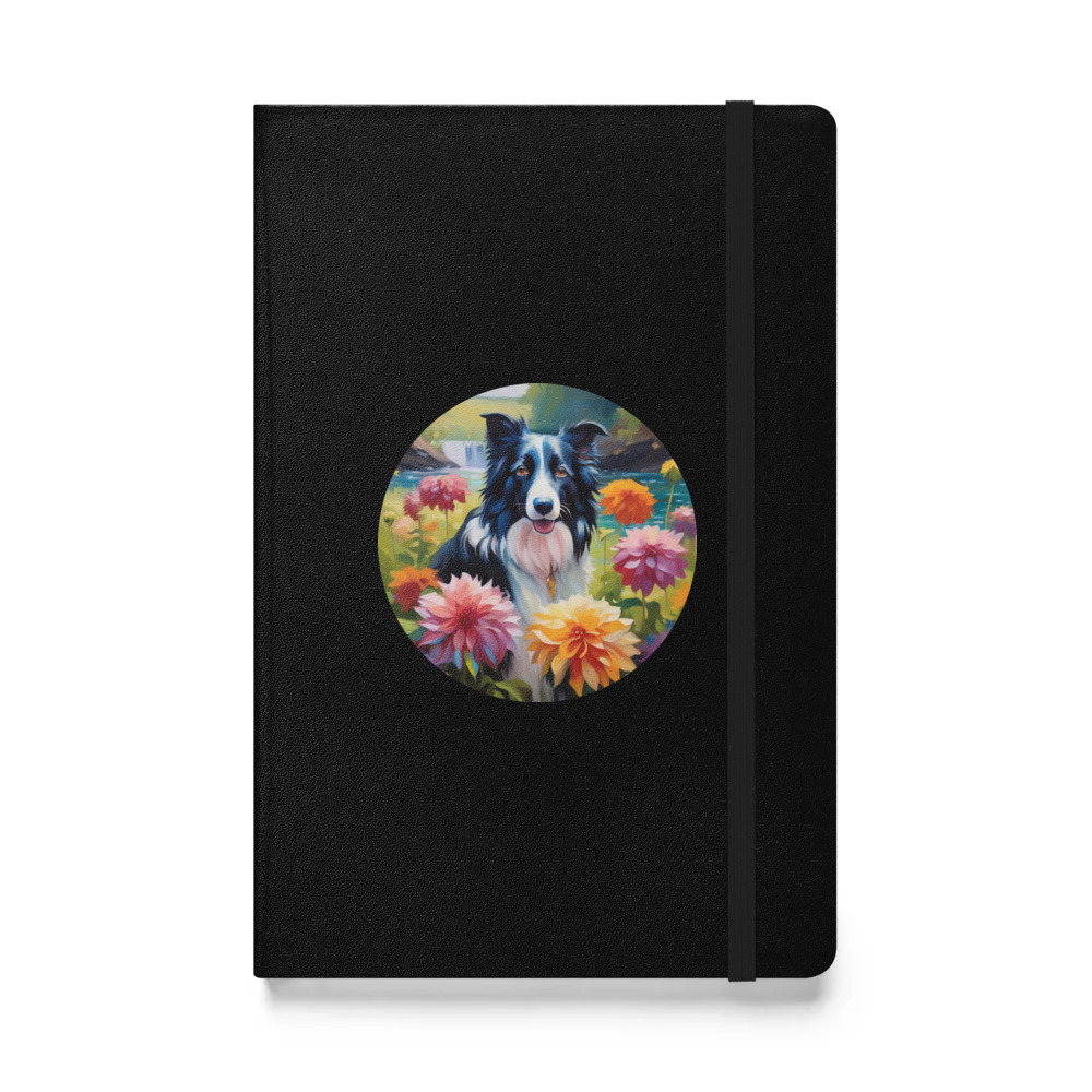 PugMug Custom Border Collie Hardcover Bound Notebook